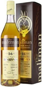 Виски The Maltman Benrinnes 16 Years Old gift box Молтмэн Бенриннес 16-летний в подарочной коробке 1997 700 мл