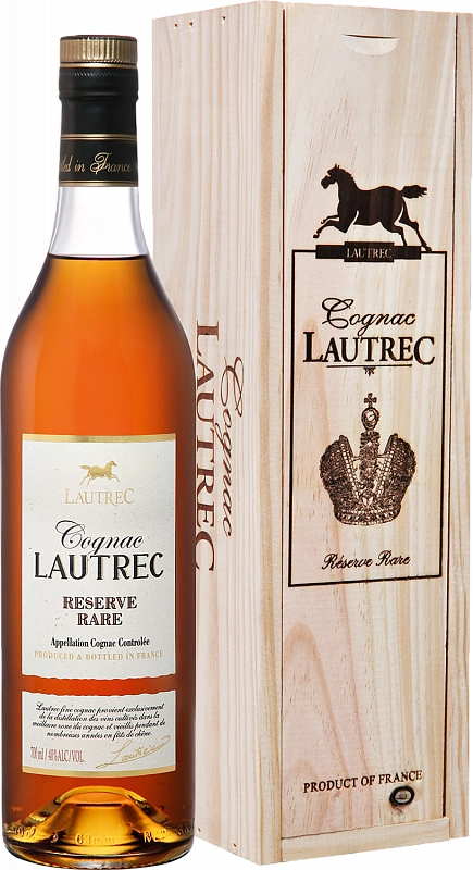 Коньяк Godet Cognac Lautrec Reserve Rare wooden box 700 мл