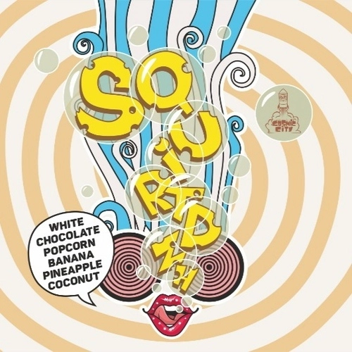 Пиво   Cosmic citySQUIRTDZH - Banana, Pineapple, Coconut & White Chocolate Popcorn    ж/б    330 мл