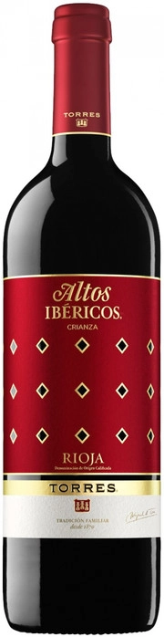 Вино Torres  Altos  Ibericos Crianza Rioja DOC Торрес Альтос  Иберикос  Крианса 2017 750 мл