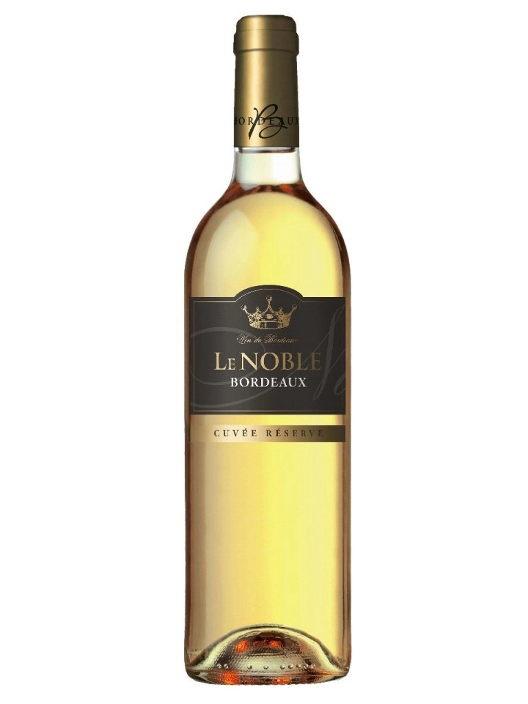 Вино Le Noble Bordeaux AOC Ле Нобль Бордо  белое полусладкое  750 мл