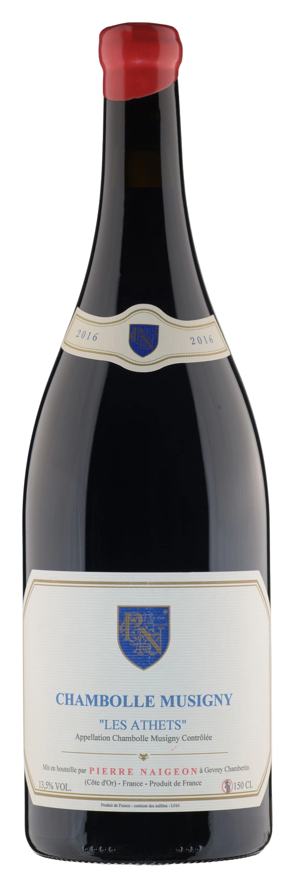 Вино Pierre Naigeon Chambolle Musigny Les Athets Vieilles Vignes 2016 1500 ml 13.5%