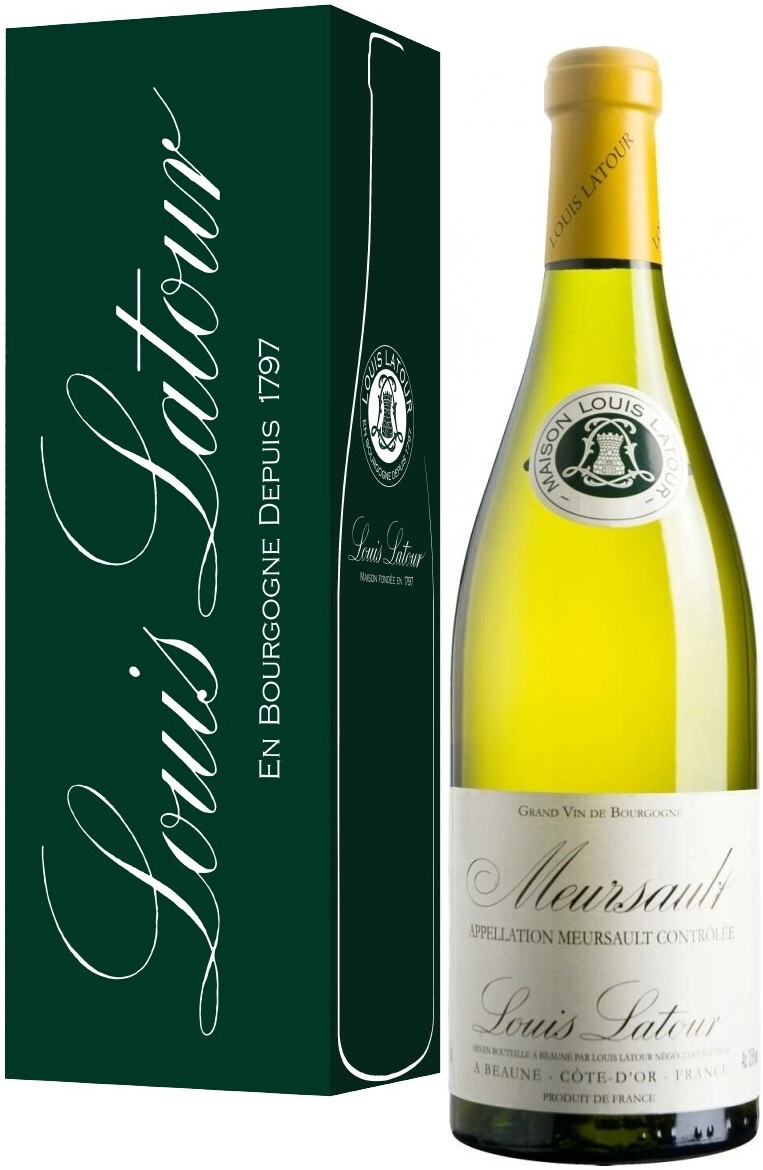Вино Louis Latour Meursault AOC Blanc Луи Латур Мерсо Блан в подарочной упаковке 2018 750 мл