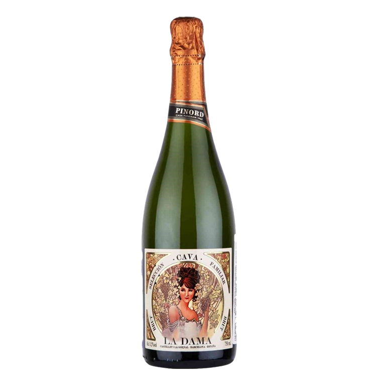 Игристое вино Cava DO La Dama extra brut  750 мл 11,5 %