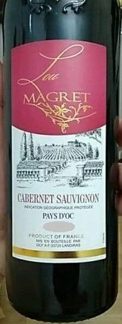 Вино Lou Magret Cabernet Sauvignon Лу Магрет Каберне Совиньон IGР 750 мл