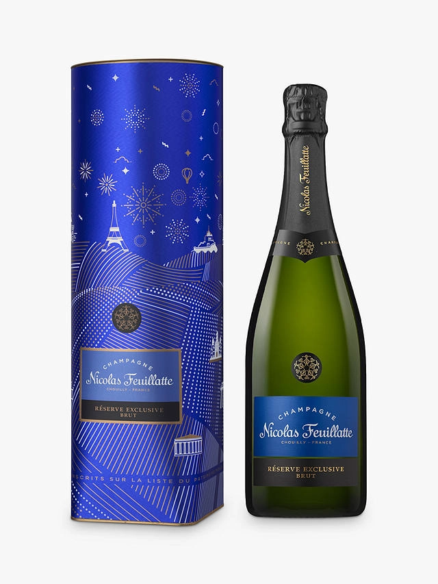 Шампанское Nicolas Feuillatte Brut Reserve  Exclusive metal tube  2015  750 мл