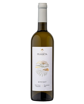 Вино  Реликта  Мускат белое полусухое    2023 750 мл  12 %
