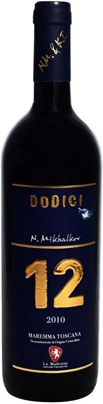 Вино La Madonna, "12" Dodici, Monteregio di Massa Marittima, "12" Додичи, Монтереджио ди Масса Мариттима, 2010, 0.75 л