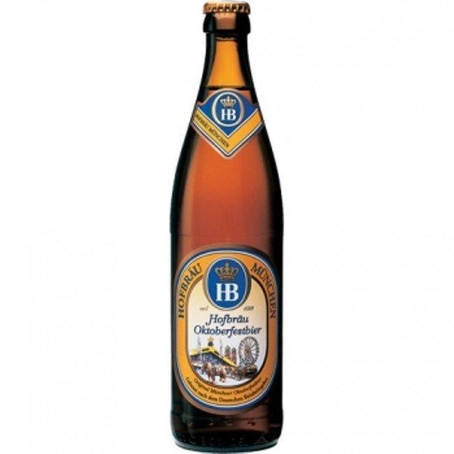 Пиво Hofbrau Oktoberfestbier Хофброй Октоберфестбир стекло 500 мл