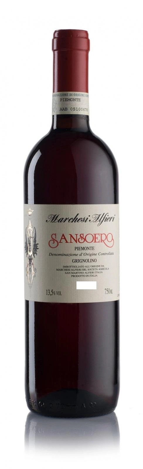 Вино Marchesi Alfieri Sansoero Piemonte Grignolino DOC Маркези Альфиери Сансоэро Пьемонте Гриньолино DOC 2016 750 мл