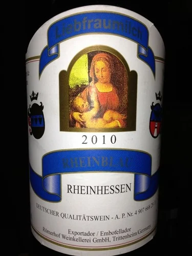 Вино   Romerhof Liebfraumilch Rheinblau  Ромерхоф  Молоко любимой женщины 2018   750 мл