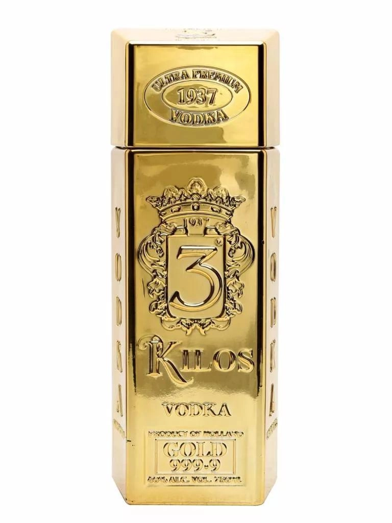 Водка 3 Kilos Gold 999.9 3 Килос Голд 999.9   750 мл
