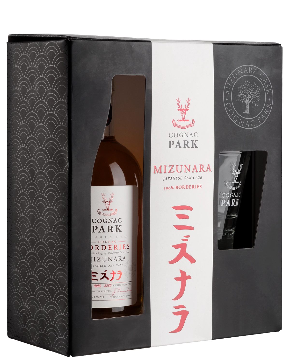 Коньяк Park Mizunara Borderies gift set with glass  700 мл