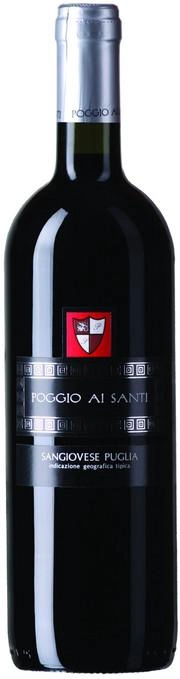 Вино красное сухое "Poggio Ai Santi" Sangiovese Dry, Puglia IGP  "Поджо Ай Санти" Санджовезе 2024 750 мл