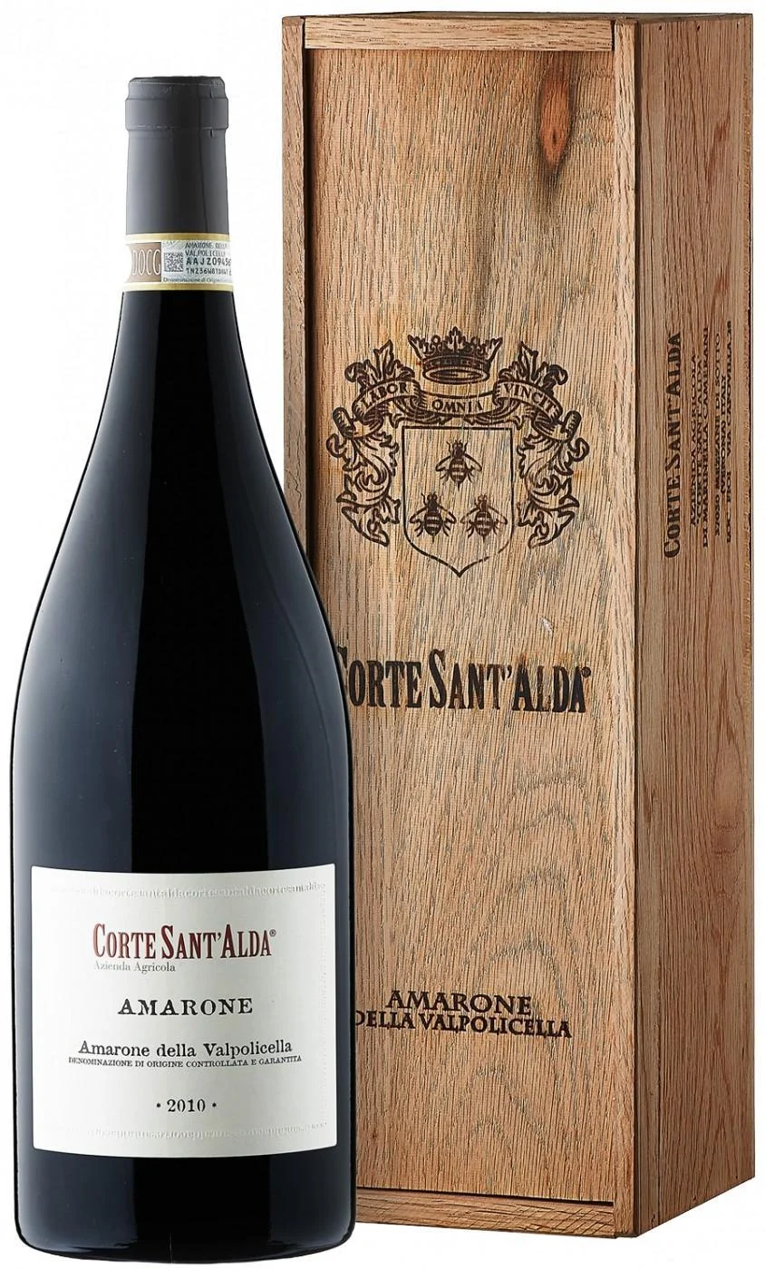 Вино Corte Sant'Alda, Amarone della Valpolicella DOCG, 2010, gift box/Вино Корте Сант'Альда, Амароне делла Вальполичелла, в подарочной коробке, 2010, 1500 мл