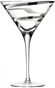 Бокалы LSA International Malika Grand Сocktail Platinum Spiral Set of 2 glasses ЛСА Интернешнл Малика Гранд Платиновая спираль Набор из 2 бокалов для коктейля 350 мл