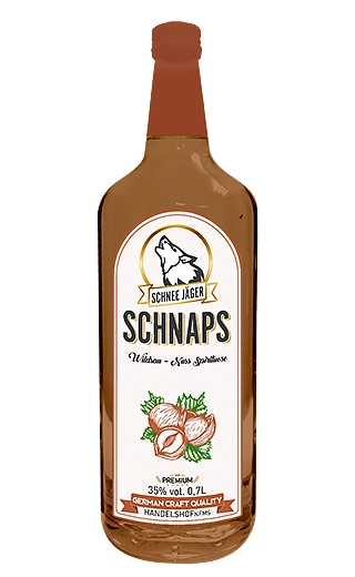 Шнапс Schnee Jager Schnaps Wildsau - Nuss Spirituose Шнее Егер шнапс Лесной Орех 700 мл
