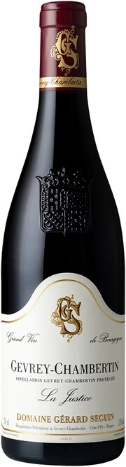 Вино Domaine Gerard Seguin Gevrey-Chambertin La Justice  AOP 2018 750 мл  13%