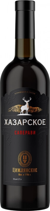 Вино Хазарское   Саперави  красное сухое  750 мл