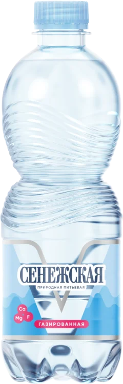Вода природная питьевая Сенежская газированная  ПЭТ 500 мл