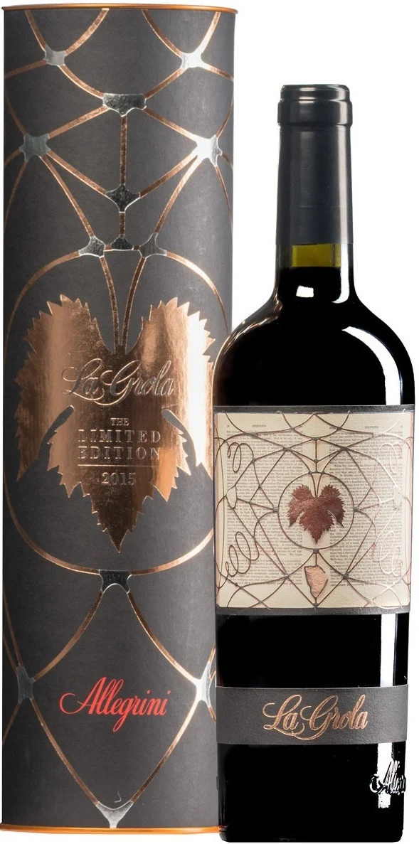 Вино Allegrini La Grola Limited Edition Leonardo Ulian Circuito Dionisiaco Veronese in tube Аллегрини Ла Грола Ограниченная серия Леонардо Улиан Сети Дионисия в тубе 2015 750 мл