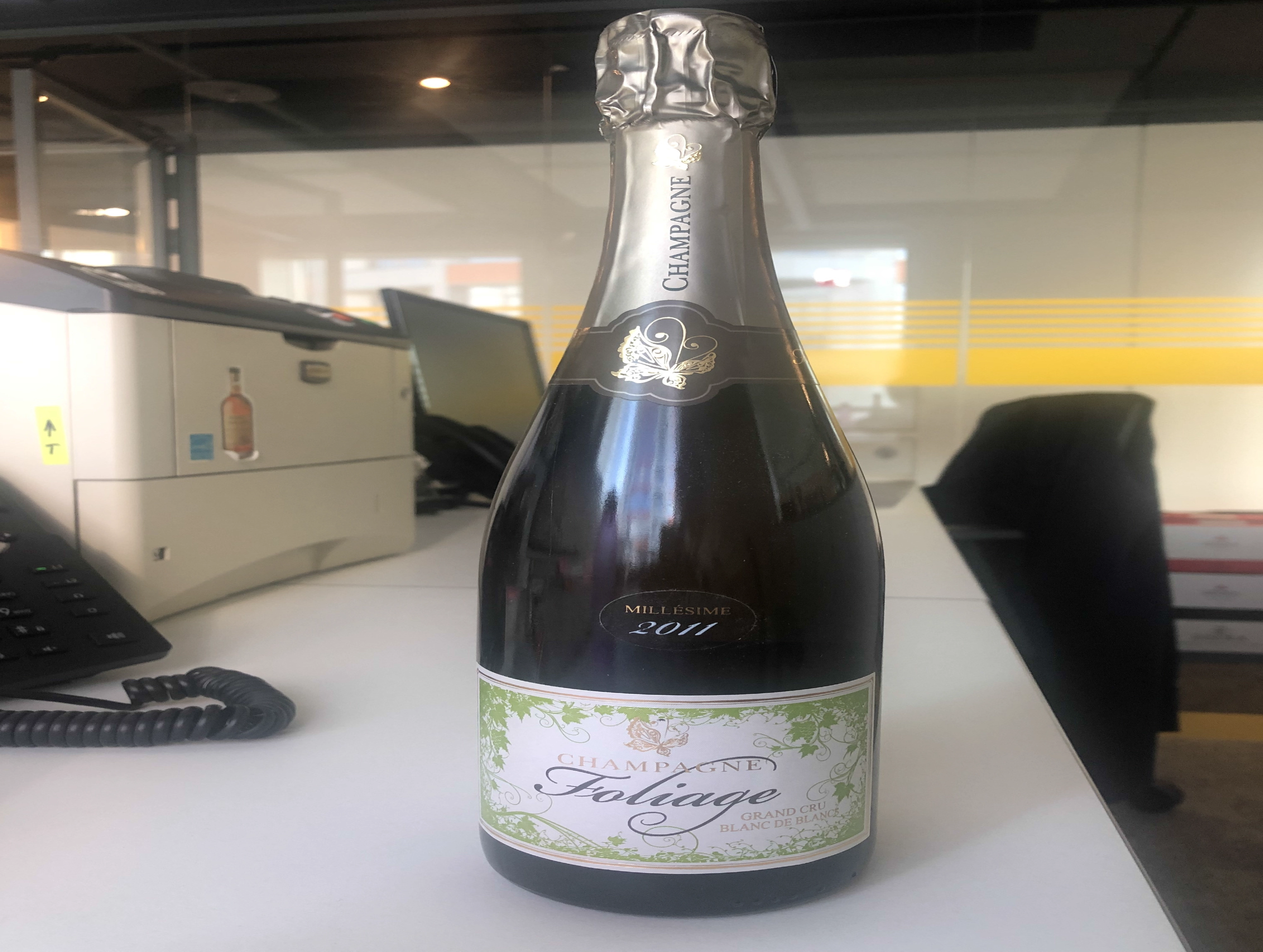 Вино игристое  Foliage grand cru blanc de blancs   750 мл