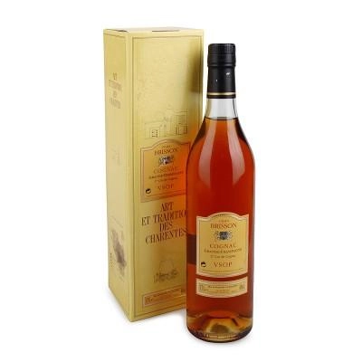 Коньяк Cognac Gilles Brisson Grande Champagne V.S.O.P. gift box700 мл