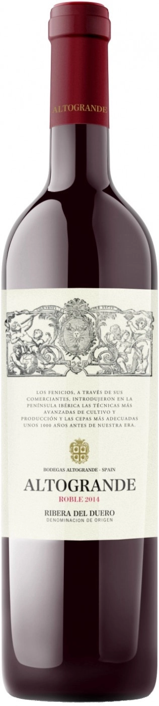 Вино Bodegas Altogrande  Roble  Ribera del Duero DO 750 мл