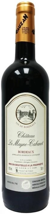 Вино Chateau Mayne-Cabanot Rouge Bordeaux AOC  750 мл