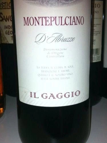 Вино Il Gaggio Montepulciano d'Abruzzo  2019 750 мл