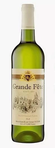 Вино UCCOAR Groupe, Grande Fete, Уккоар САС, ГРАНД ФЭТ белое сухое 11% 0,75