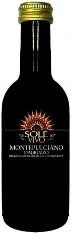 Вино   Sole Vivo   Montepulciano d'Abruzzo DOC   Соле Виво   Монтепульчано д'Абруццо  2021 250 мл  12,5%