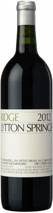 Вино Ridge Vineyards Lytton Springs Ридж Виньярдс Литтон Спрингз 2019 750 мл