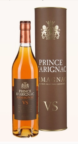 Арманьяк Prince d'Arignac VS in tube  700 мл