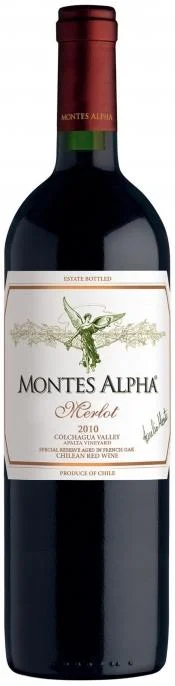 Вино "Montes Alpha" Merlot, "Монтес Альфа" Мерло, 2010, 750мл