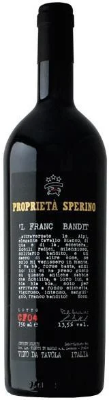 Вино Proprieta Sperino, "'L Franc Bandit" VdT, "Л Франк Бандит", 2009, 750 мл