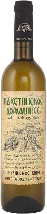 Вино Кахетинское Домашнее Белое Сухое 700 мл