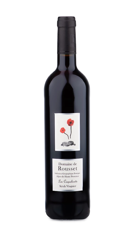 Вино  Domaine de Rousset Syrah Viognier   IGP Alpes de Haute Provence  Домен де Руссе  Сира Вионье 2016   750 мл