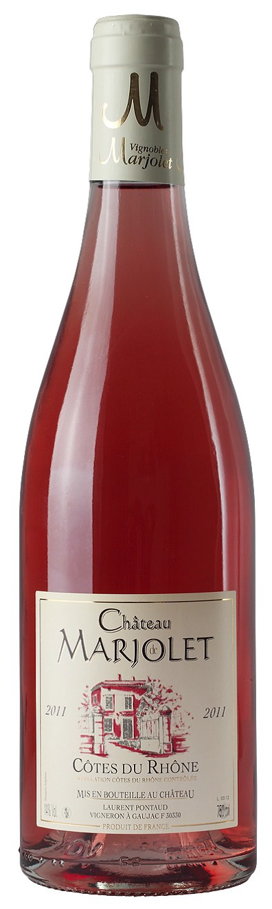 Вино Chateau de Marjolet Cotes du Rhone AOC Rose  2020  750 мл