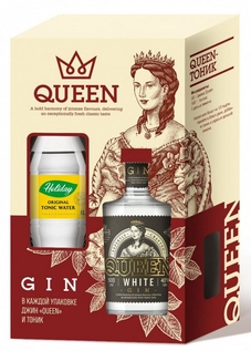 Джин   Queen  White   gift box   500 мл