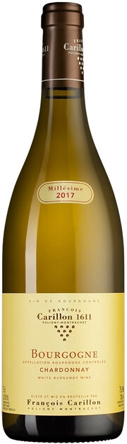 Вино Francois Carillon  Bourgogne AOC Chardonnay   2021 750 мл