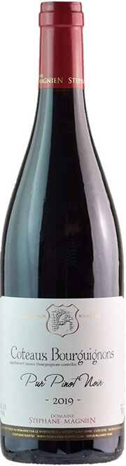 Вино Domaine Stephane Magnien  Pur Pinot Noir Coteaux Bourguignons AOC   2019 750 мл  13,5%