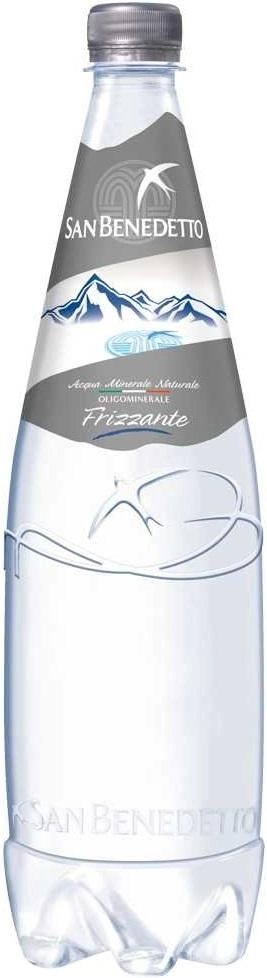 Вода San Benedetto Sparkling PET Сан Бенедетто газированная в пластиковой бутылке 1000 мл