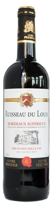Вино Ruisseau du Louis Cuvée Prestige Bordeaux Supérieur Рюисо дю Луи Кюве Престиж Бордо Сюперьор 750 мл