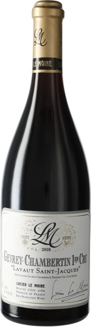 Вино Lucien Le Moine Gevrey-Chambertin 1er Cru Lavaut Saint-Jacques AOC  Люсьен Ле Муан Жевре-Шамбертен Премье Крю Лаво Сен-Жак 2018 750 мл