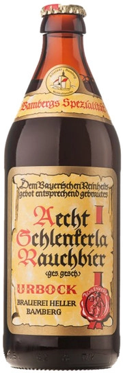 Пиво Schlenkerla  Rauchbier Urbock  Шленкерла Раухбир Урбок стекло 500 мл