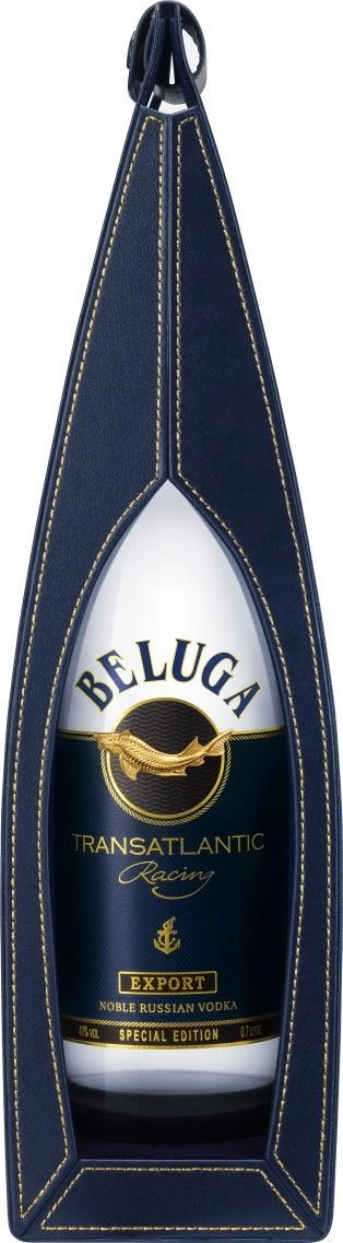 Водка  Белуга Трансатлантик Рейсинг подарочная упаковка кожа 700 мл