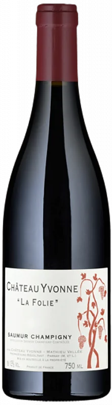 Вино Chateau Yvonne La Folie Saumur Champigny AOC  Шато Ивонн  Ля Фоли Сомюр Шампиньи AOC  2016 750 мл