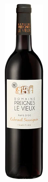 Вино Domaine Preignes le Vieux Cabernet Sauvignon Tradition Languedoc  750 мл