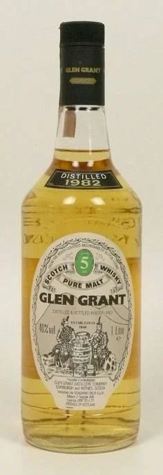 Виски Glen Grant, Глен Грант, 1982, botlled for Seagram 40% 75cl. black cup